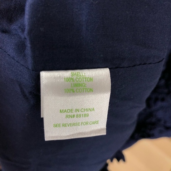Lilly Pulitzer Marta Dress Navy Size : 4 100% Cotton - Picture 6 of 9